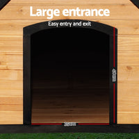 i.Pet Dog Kennel Extra Large Wooden Outdoor House Pet Puppy House XL Crate Cabin Waterproof