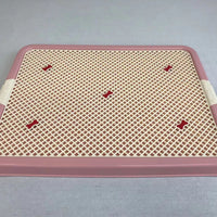 YES4PETS Large Portable Dog Potty Training Tray Pet Puppy Toilet Trays Loo Pad Mat Pink