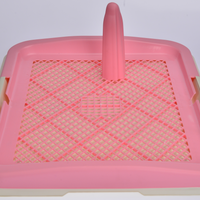 YES4PETS Large Portable Dog Potty Training Tray Pet Puppy Toilet Trays Loo Pad Mat Pink