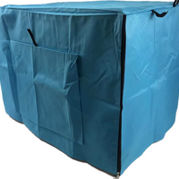 YES4PETS 24' Portable Foldable Dog Cat Rabbit Collapsible Crate Pet Cage with Blue Cover Mat