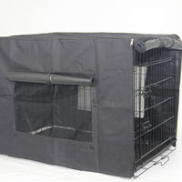 YES4PETS 48' Portable Foldable Dog Cat Rabbit Collapsible Crate Pet Cage Cover Mat