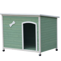 YES4PETS Medium Timber Pet Dog Kennel House Puppy Wooden Timber Cabin With Stripe