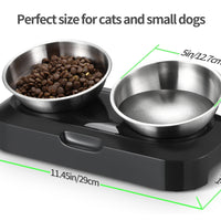YES4PETS Stainless Steel Pet Bowl Water Bowls Portable Anti Slip Skid Feeder Dog Rabbit Cat