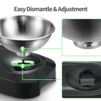 YES4PETS Stainless Steel Pet Bowl Water Bowls Portable Anti Slip Skid Feeder Dog Rabbit Cat