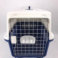 YES4PETS Navy XXXL Dog Puppy Cat Crate Pet Carrier Cage W Tray, Bowl & Removable Wheels