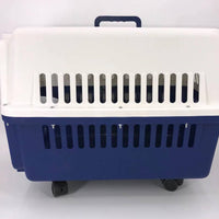YES4PETS Navy XXXL Dog Puppy Cat Crate Pet Carrier Cage W Tray, Bowl & Removable Wheels