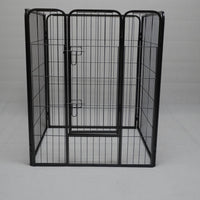 YES4PETS 4 Panels 100 cm Pet Dog Cat Puppy Rabbit Exercise Playpen Fence w Door