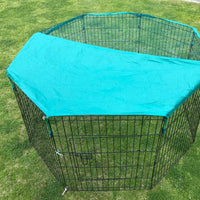 YES4PETS 6 Panel Dog Cat Exercise Playpen Puppy Enclosure Rabbit Fence With Cover