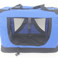 YES4PETS XXXL Portable Foldable Pet Dog Cat Puppy Soft Crate-Blue
