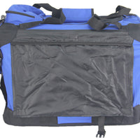YES4PETS Small Foldable Pet Soft Dog Cat Puppy Rabbit Crate Bag With Curtain-Blue