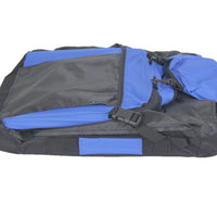 YES4PETS Small Foldable Pet Soft Dog Cat Puppy Rabbit Crate Bag With Curtain-Blue