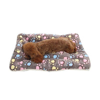 L Size Puppy Dog Cat Cushion Mattress Blanket Bed Soft Warm Pad Winter Kennel House - Navy Cat