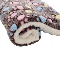 S Size Puppy Dog Cat Cushion Mattress Blanket Bed Soft Warm Pet Pad Winter Kennel House - Blue Brownstar
