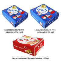 Rectangular Cookie Box Pet Bed for Cats Dogs Cat Bed Kitten Puppy Soft Pet House - Blue L