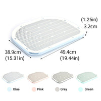 Anti Spill Cat Litter Mat Double Layer Pet Toilet Mat for Litter Box - Green