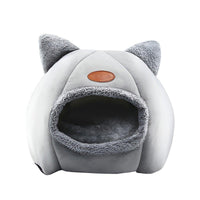 Cat Bed Winter Warm Enclosed Pet House Cozy Indoor Sleeping Nest for Cold Weather - XL