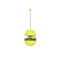 Cat Treat Dispenser Toy Ball Kitten Selfplay Interactive Tumbler Multifunction - Green