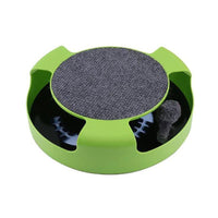 Motion Kitten Cat Toy Catch The Mouse Chase Interactive Cat Training Scratchpad - Red