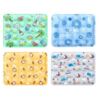 Cooling Ice Mat for Pets Summer Dog and Cat Cooling Pad Comfortable Pet Bed - Green - 50x60cm