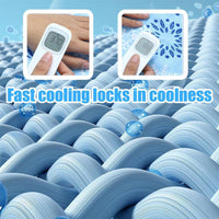 Cooling Ice Mat for Pets Summer Dog and Cat Cooling Pad Comfortable Pet Bed - Green - 50x60cm