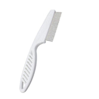 1PC Small Fine Toothed Flea Flee Metal Nit Head Hair Lice Comb with Handle - White
