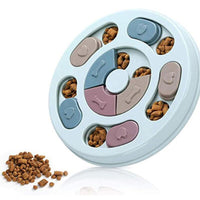 Dog Treat Dispenser Puppy Feeder Puzzle Game Interactive Toy Pet Training Supply - Green