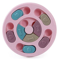 Dog Treat Dispenser Puppy Feeder Puzzle Game Interactive Toy Pet Training Supply - Green