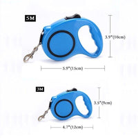 3M Retractable Dog Lead Leash Long Stong Extendable Lockable Rope Heavy Duty - Blue