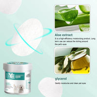 130pcs Wipes Wet Pet Eye/Ear Dog Cat Tear Stain Remover Cleaning Paper Wipes - Ear Wipes