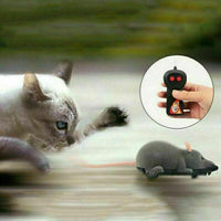 Pet Cat Puppy Toy Wireless Remote Control Electronic Rat Mouse Mice Toys Stock - Black
