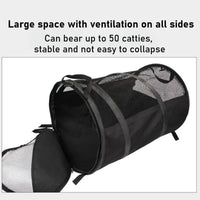 Foldable Pet Car Carrier Bag Breathable Travel Tent Portable Kennel for Transport - Grey