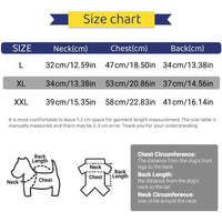 Striped Dog Clothes Belly Protector Vest Tummy Wrap Shirt for Small Dogs Puppies - Grey-XXL