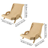 Cat Scratching Recliner Sofa 2 in 1 Lounge Bed Durable Scratch Board Furniture - L