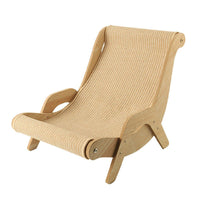 Cat Scratching Recliner Sofa 2 in 1 Lounge Bed Durable Scratch Board Furniture - L