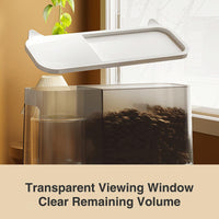 Automatic Cat Feeder Water Dispenser All in One Plastic Bowl for Cats and Dogs - Pink