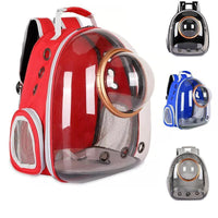 Travel Space Capsule Dog Cat Bag Breathable Outdoor Pet Backpack Carrier - Blue