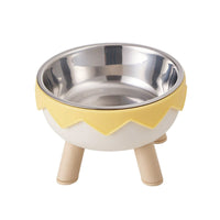 Eggshell Tall Pet Bowl Cat Dog Food Bowl Anti Slip Durable Raised Feeding Bowl - Green