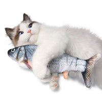 Electric Dancing Fish Kicker Cat Toy Wagging Realistic Moves Usb Rechargeable Au - Crucian Carp