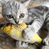 Electric Dancing Fish Kicker Cat Toy Wagging Realistic Moves Usb Rechargeable Au - Crucian Carp
