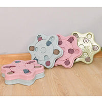 Dog Treat Dispenser Food Puzzle Toy Interactive Training Feeder Pet Supply Bowl - Claw-Blue
