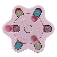 Dog Treat Dispenser Food Puzzle Toy Interactive Training Feeder Pet Supply Bowl - Claw-Green