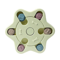 Dog Treat Dispenser Food Puzzle Toy Interactive Training Feeder Pet Supply Bowl - Claw-Pink
