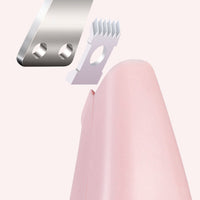 Portable Pet Hair Trimmer in Sakura Pink with Precision Blade and Ergonomic Design
