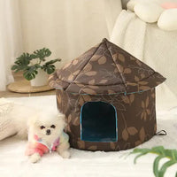 Outdoor Waterproof Cat House - Insulated, Weatherproof, Warm Shelter for Cats, Ideal for Winter Protection,Size: M 40*41cm