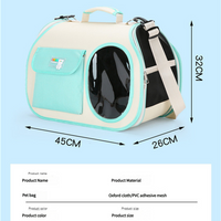 Yellow Colors Pet Carrier Backpack, Breathable Cat Carrier Backpack with Transparent Window, Airline Approved Dog Backpack Carrier for Small Dogs and Cats, Travel Hiking Camping