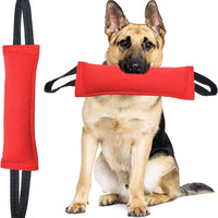 Red Durable 2-Pack Tug-of-War Dog Training Toy - Tear-Resistant, Safe & Interactive for All Breeds