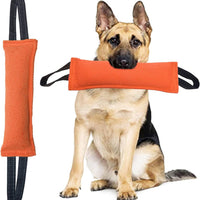 Orange Durable 2-Pack Tug-of-War Dog Training Toy - Tear-Resistant, Safe & Interactive for All Breeds