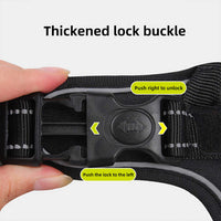 Size S Red Reflective No-Pull Dog Harness - Adjustable & Durable for Large Breeds, Anti-Escape Design