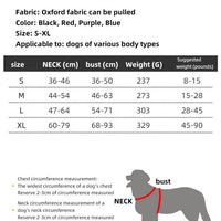 Size M Black Reflective No-Pull Dog Harness - Adjustable & Durable for Large Breeds, Anti-Escape Design