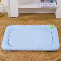 Blue Breathable Cooling Pet Mat - Ice Bean Summer Bed for Small Dogs (S : 35x47cm)